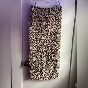 Leopard print infinity scarf